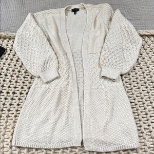 Topshop Honeycomb Sleeve Oversized Cardigan